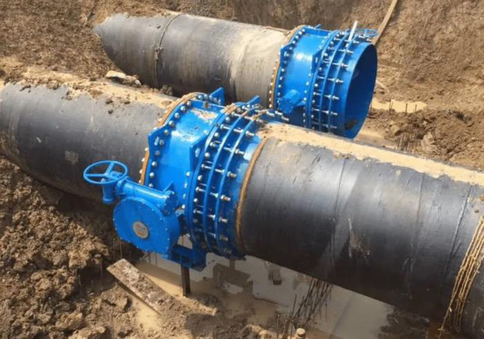 管道伸縮器安裝現場